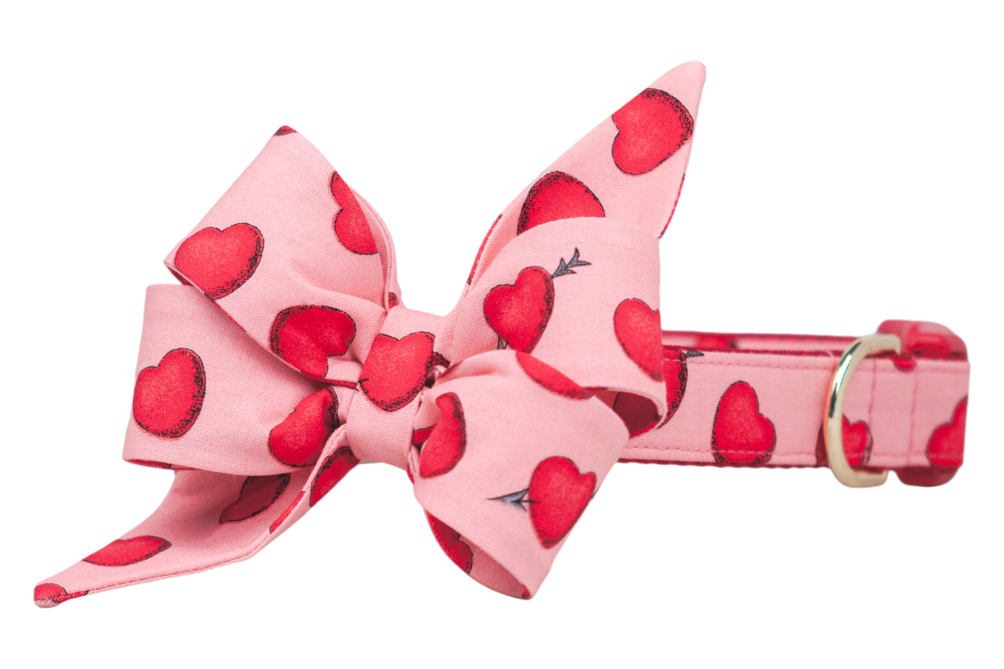 Cupids Arrow Belle Bow Dog Collar - Crew LaLa