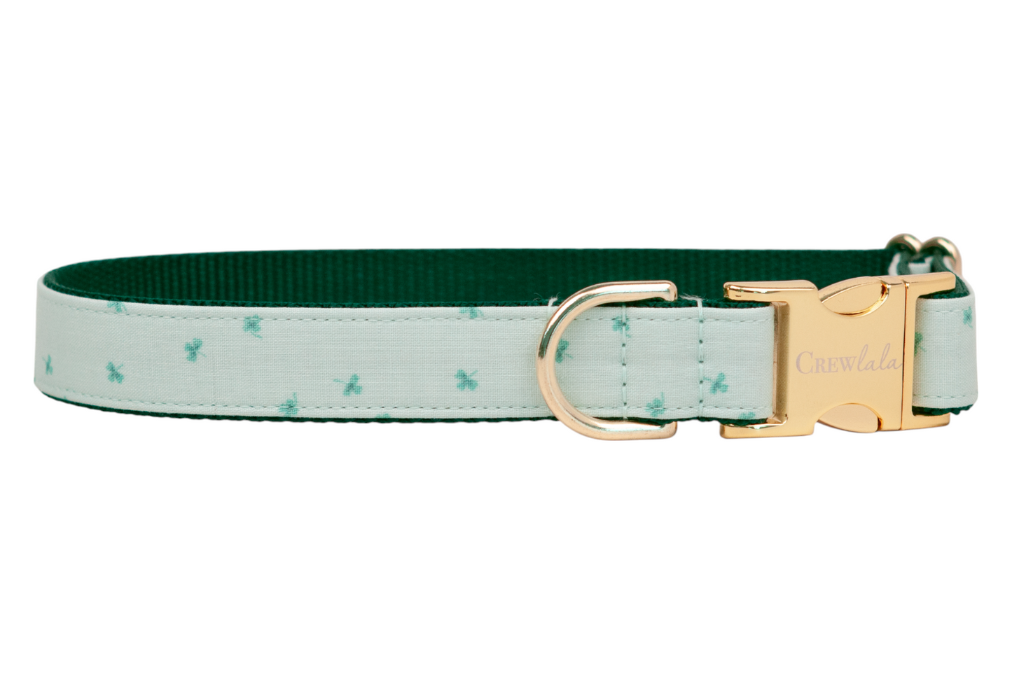Tiny Shamrocks Bow Tie Dog Collar - Crew LaLa