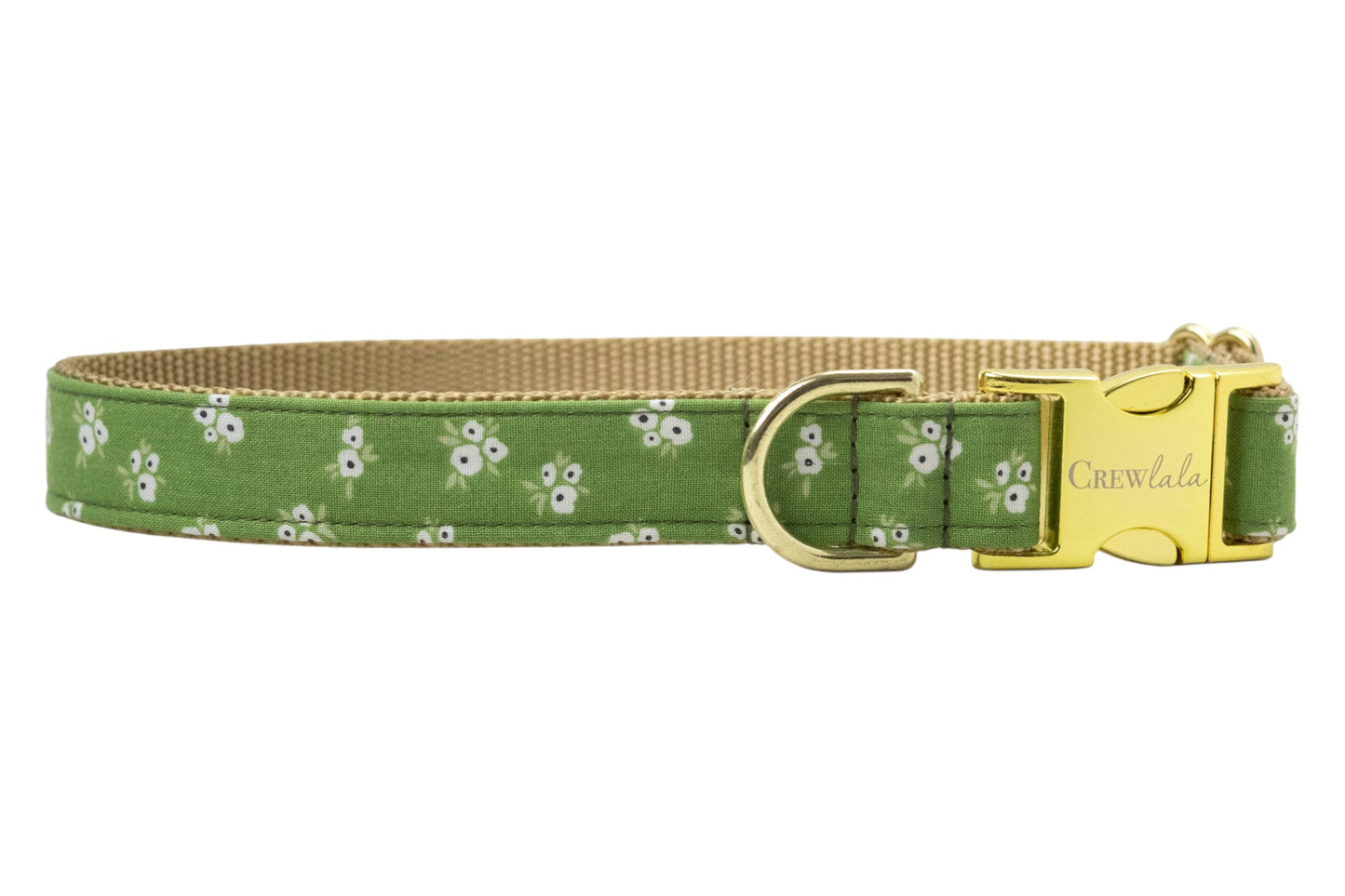 Olive Blooms Belle Bow Dog Collar - Crew LaLa