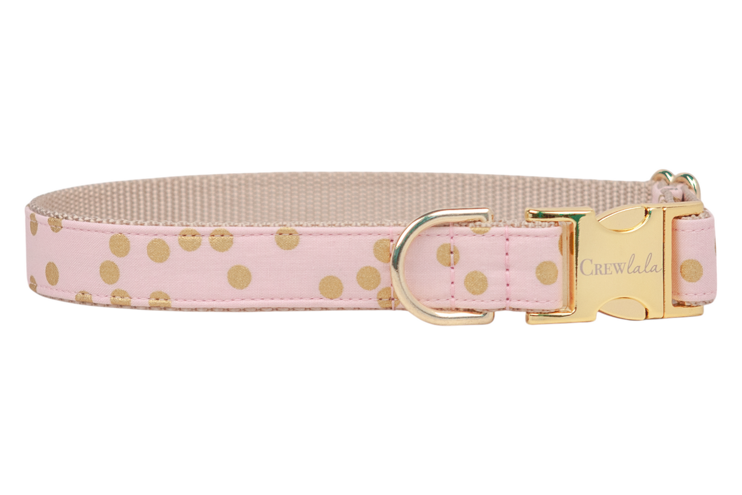 Pink Party Dot Belle Bow Dog Collar - Crew LaLa