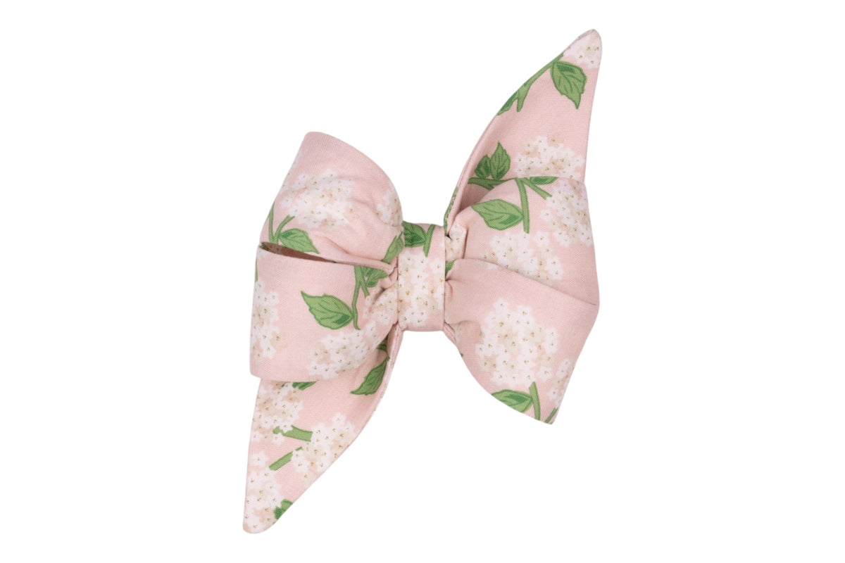 Pink Hydrangeas Belle Bow