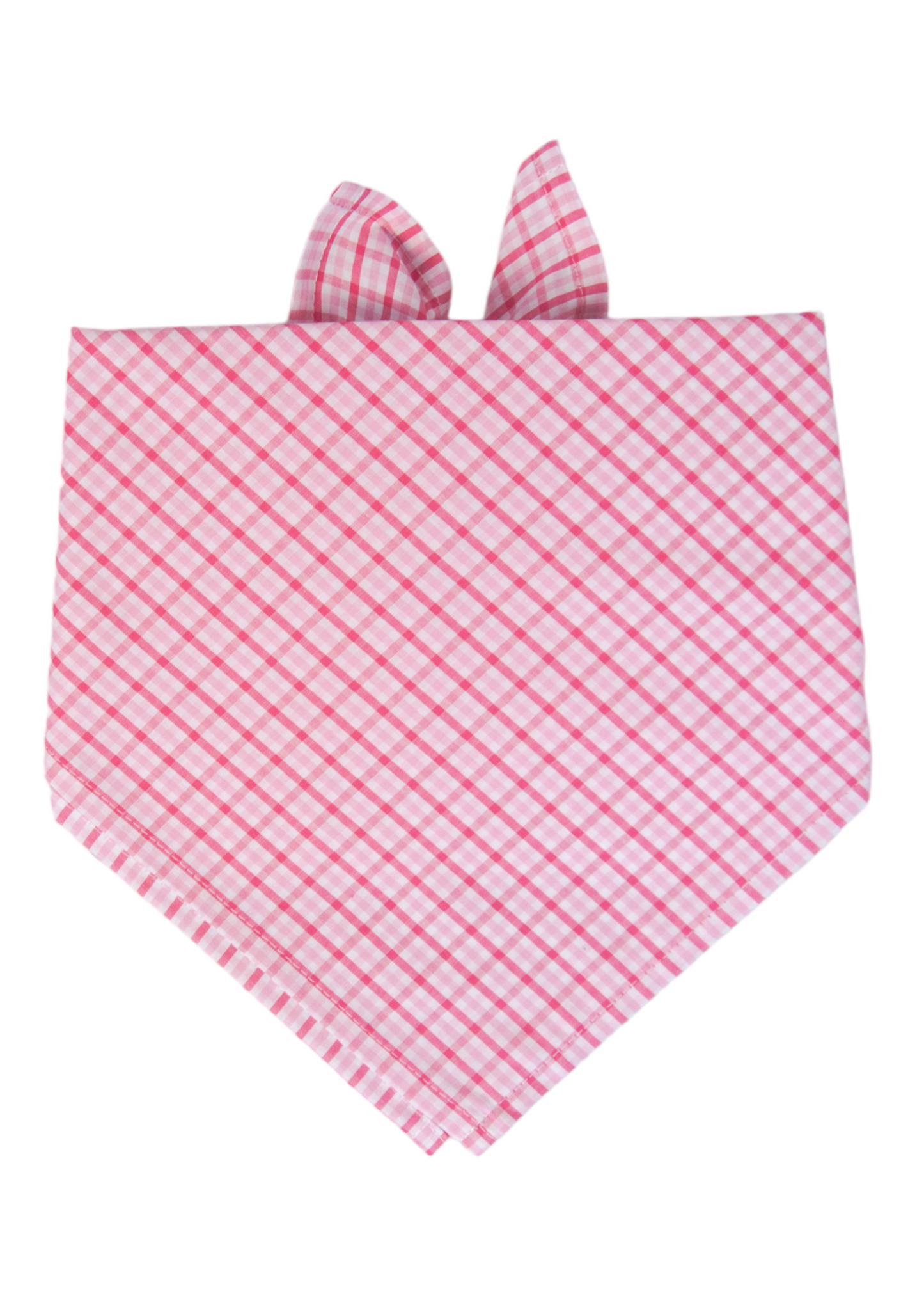 Palmer Pink Gingham Dog Bandana - Crew LaLa