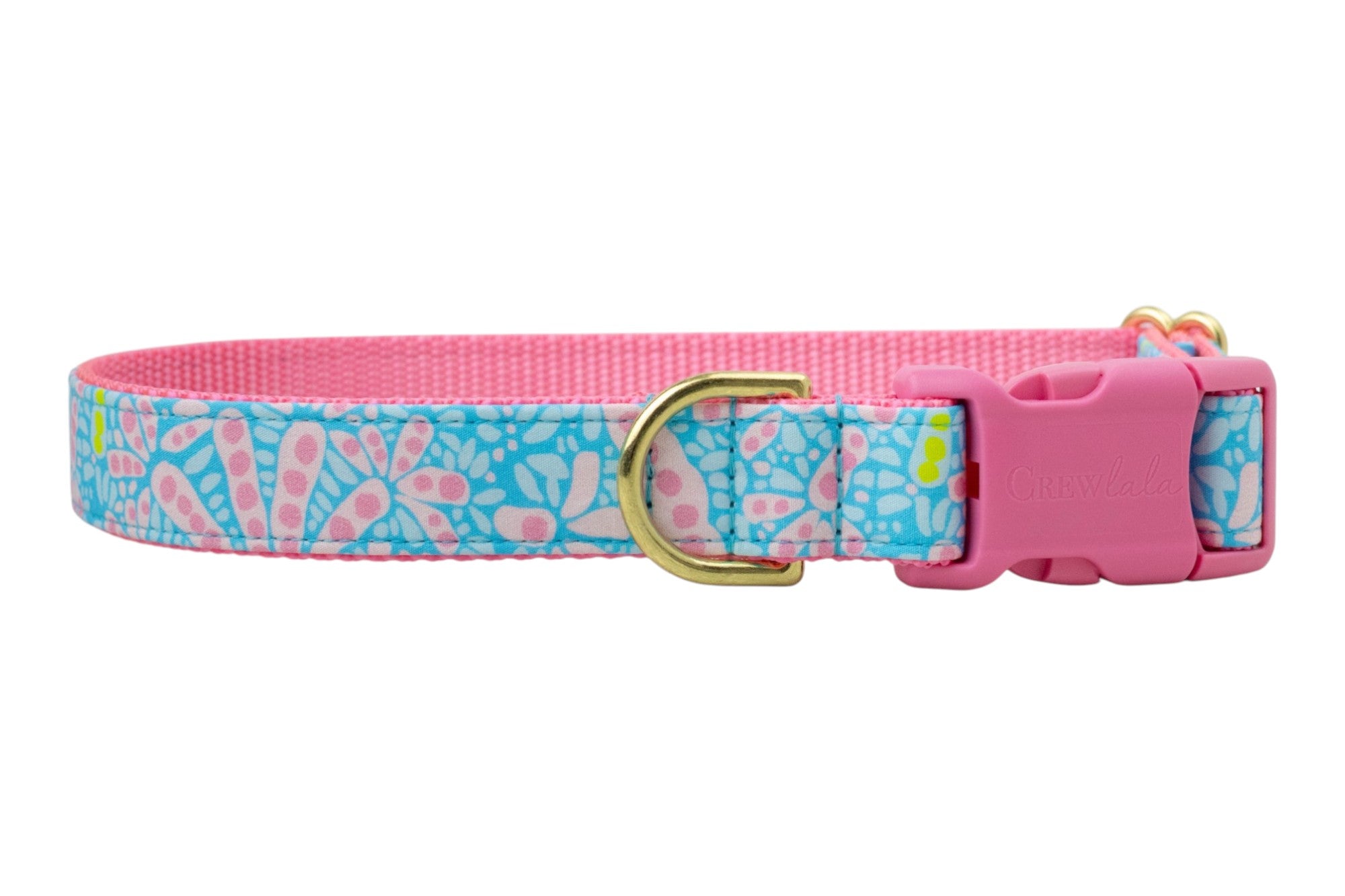 Poppy Pink Dog Collar - Crew LaLa