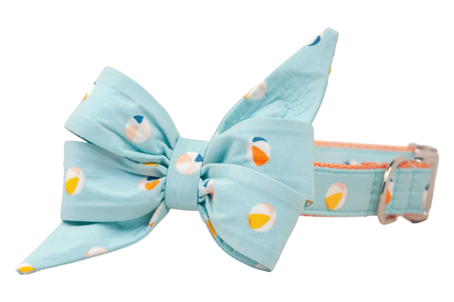 Beach Balls Belle Bow Dog Collar