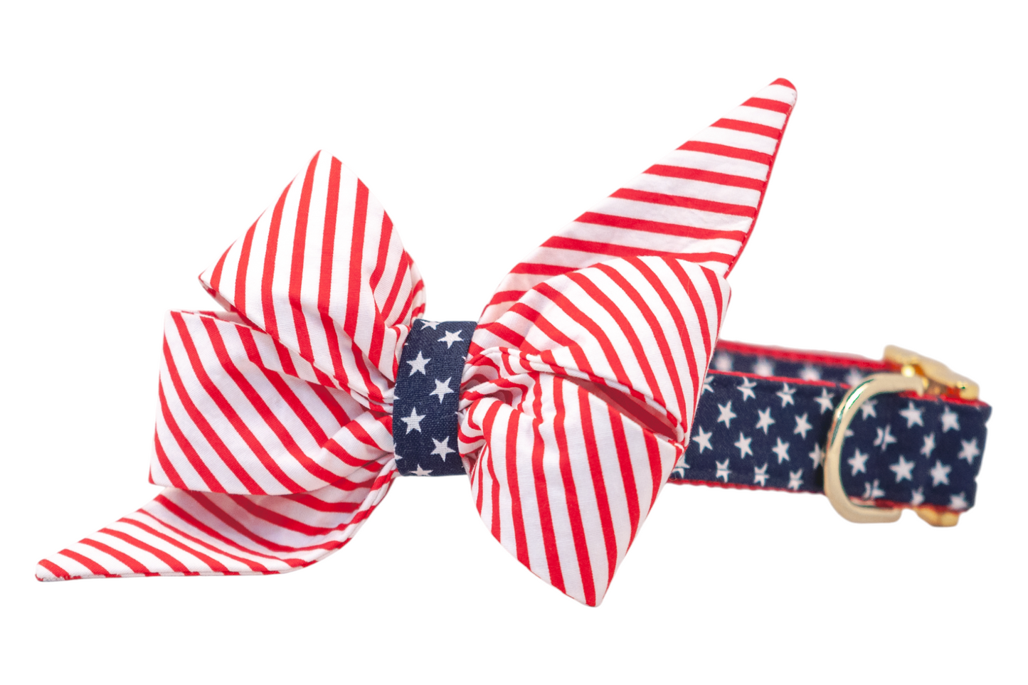 'Merica Belle Bow Dog Collar