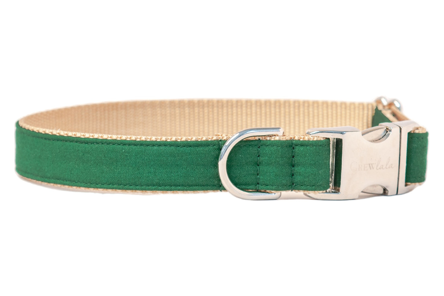 Kelly Green Bow Tie Dog Collar - Crew LaLa