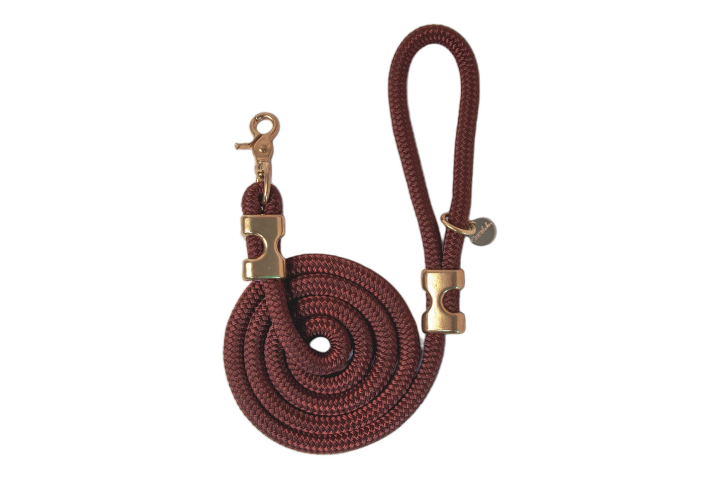 5 ft Burgundy Rope Leash