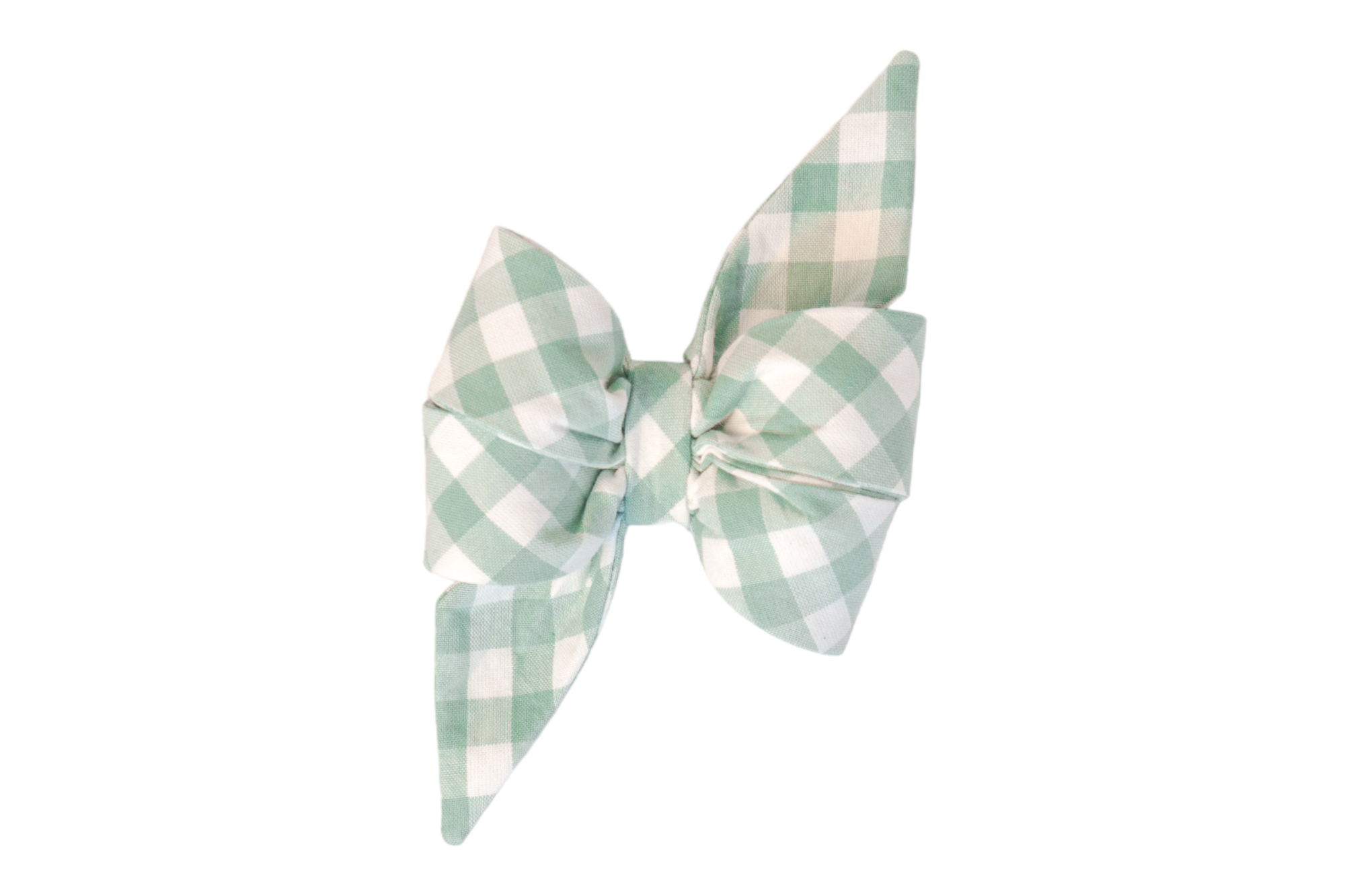 Sage Check Belle Bow - Crew LaLa
