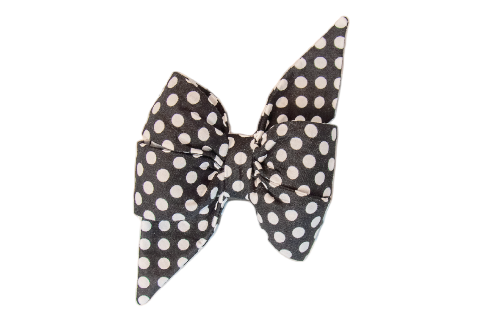 Black & White Polka Dot Belle Bow - Crew LaLa