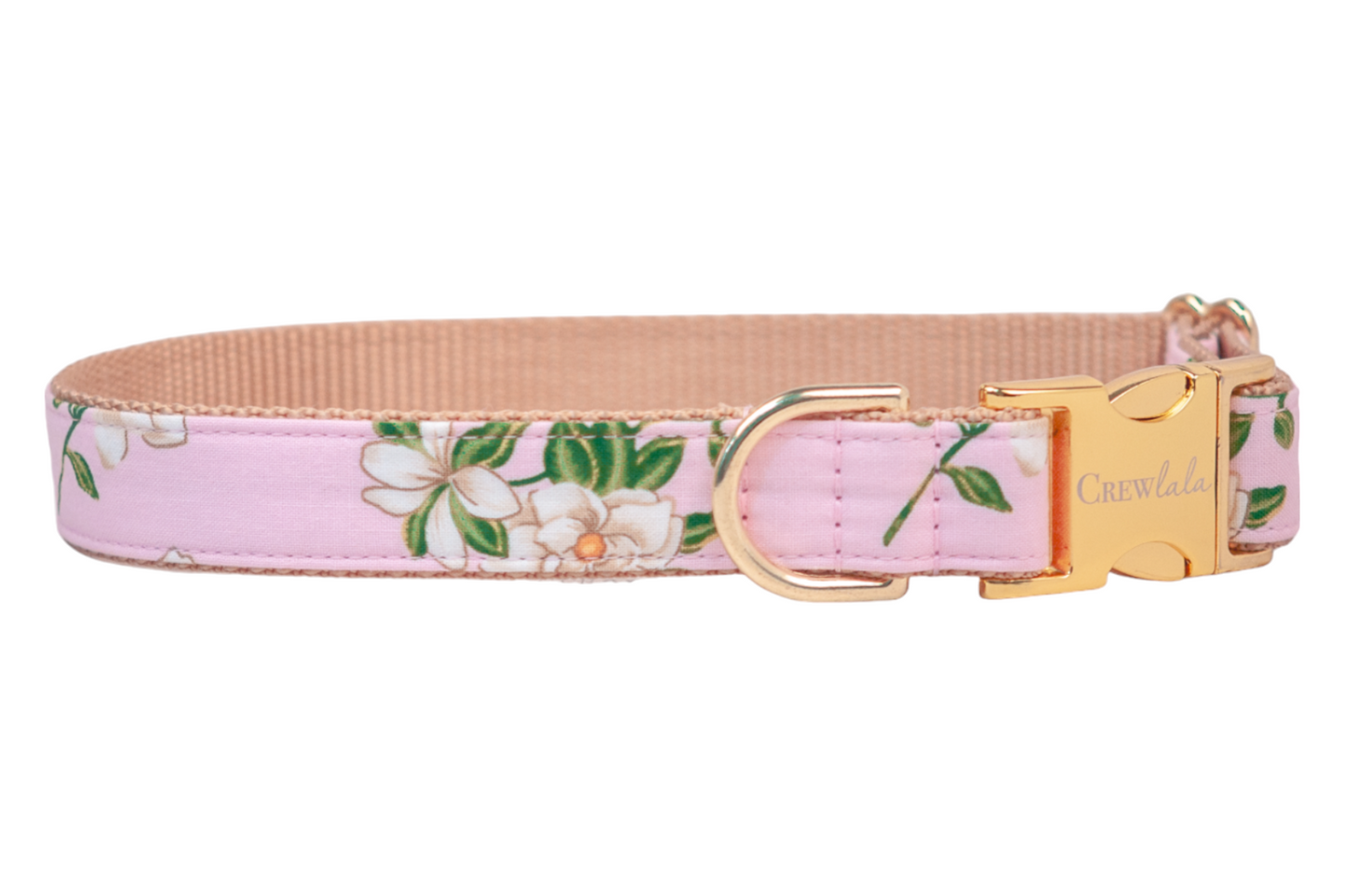 Blush Magnolias Dog Collar - Crew LaLa