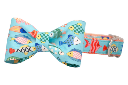 The Reef Bow Tie Dog Collar - Crew LaLa