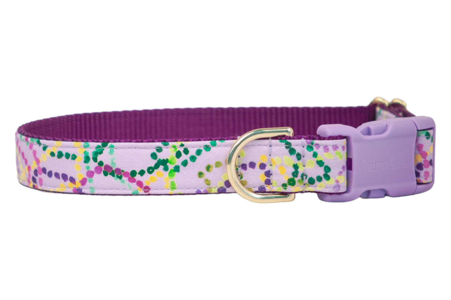 Mardi Party Bow Tie Dog Collar - Crew LaLa