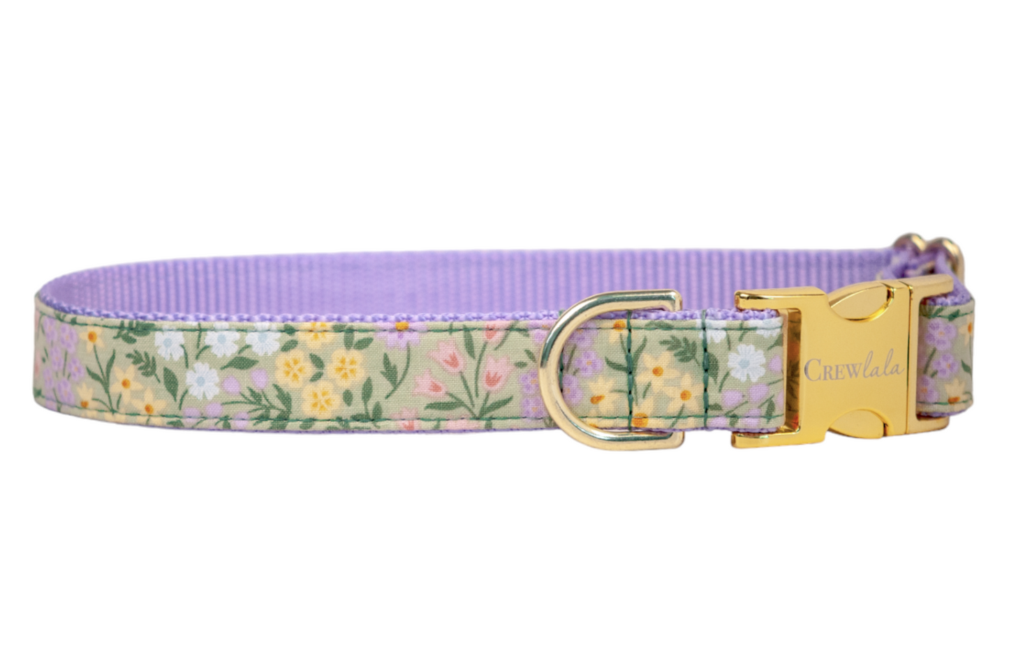 Green Meadow Dog Collar - Crew LaLa