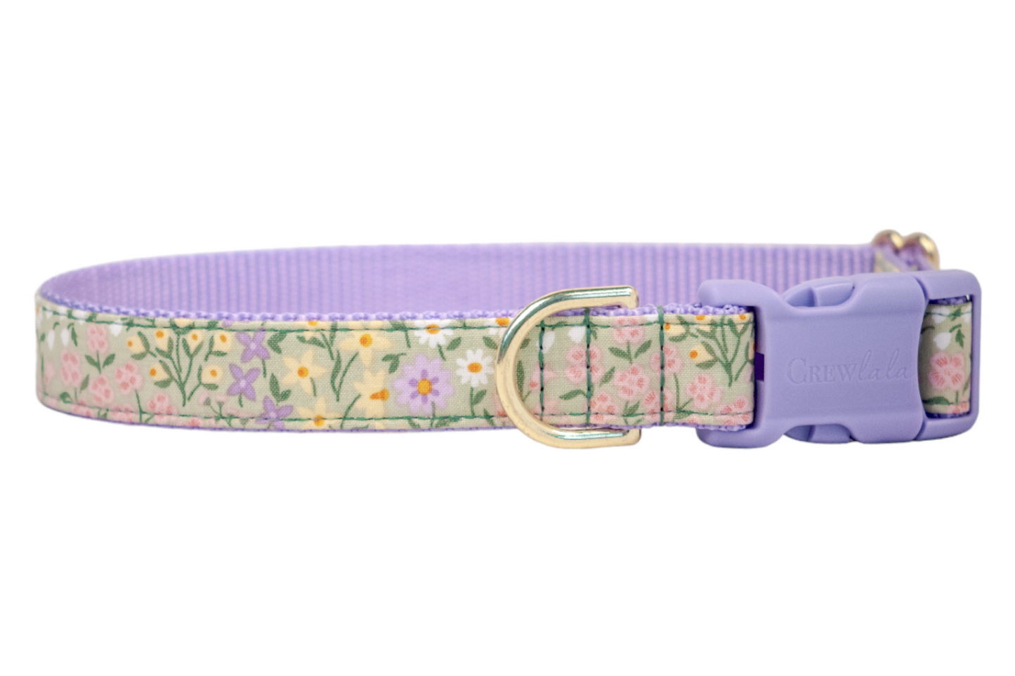 Green Meadow Dog Collar - Crew LaLa