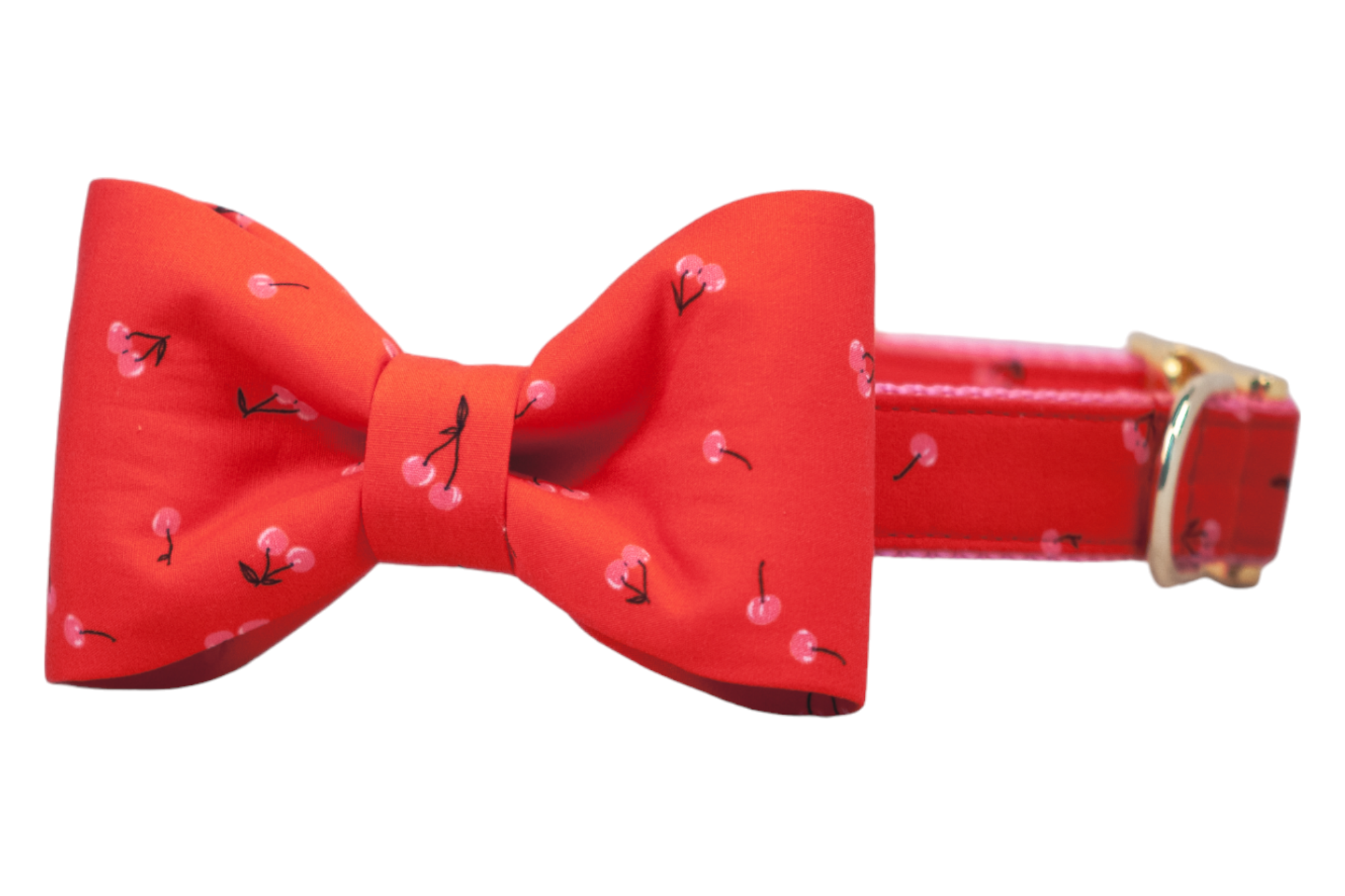 So Cherry Bow Tie Dog Collar - Crew LaLa
