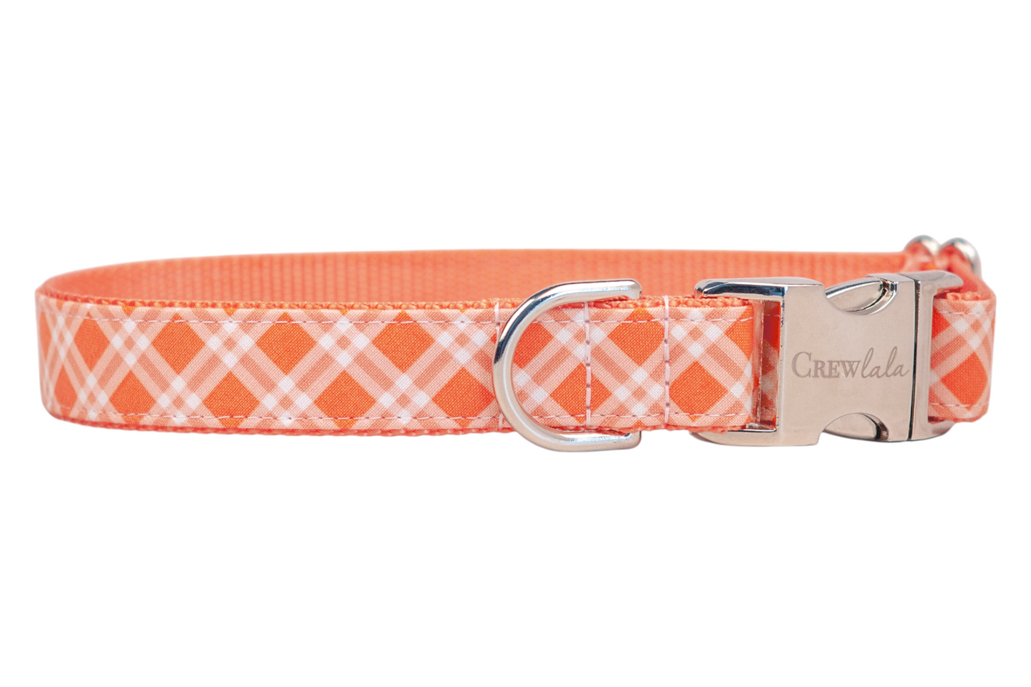 Orangeade Plaid Dog Collar - Crew LaLa