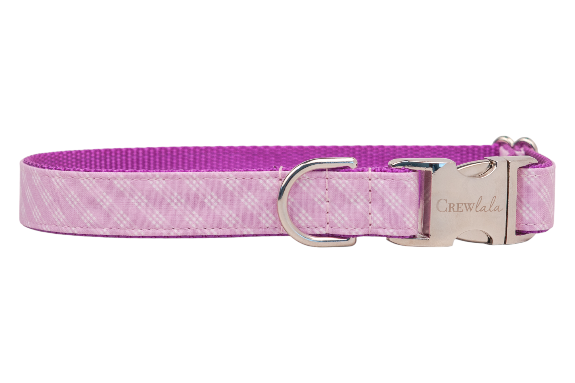 Violet Lattice Bow Tie Dog Collar - Crew LaLa