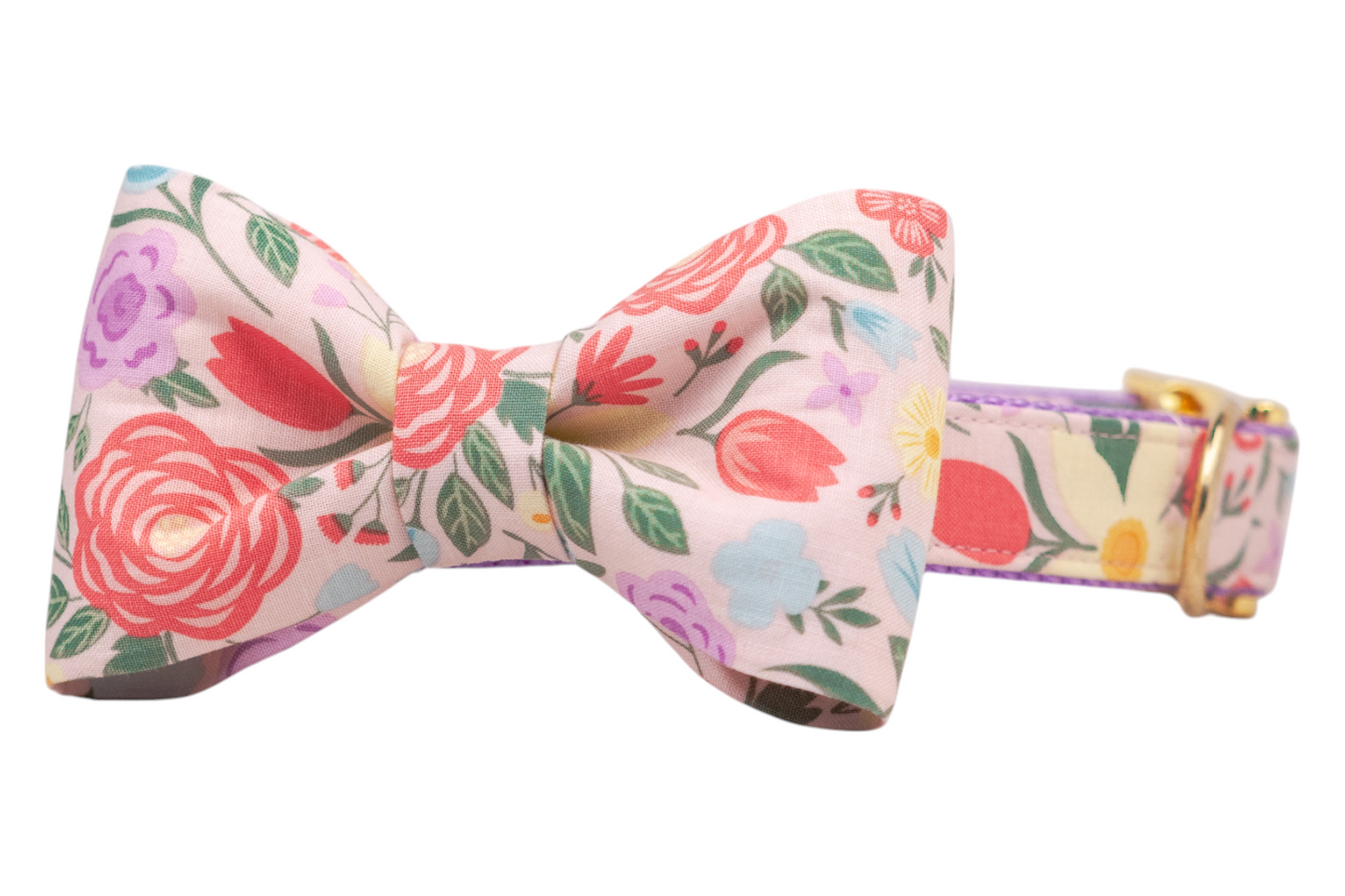 Bouquet Blooms Bow Tie Dog Collar - Crew LaLa