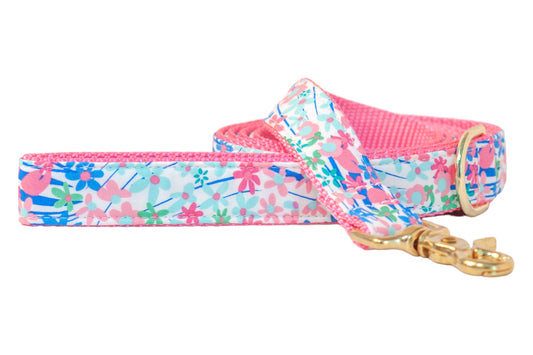 Spring Meadow Matching Leash - Crew LaLa