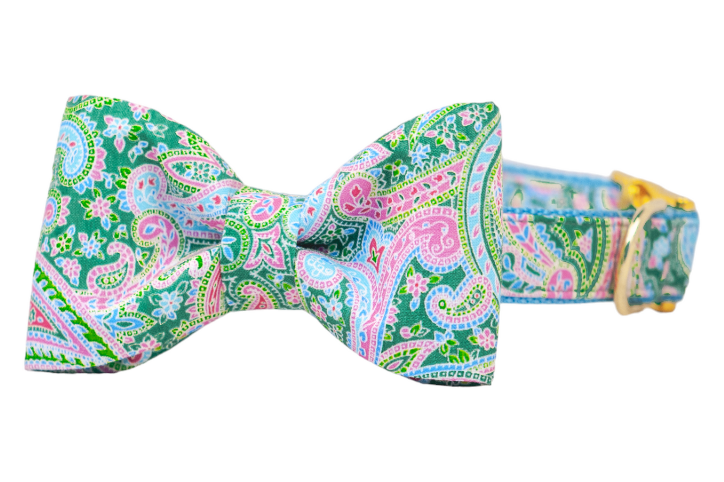 Vera Paisley Bow Tie Dog Collar