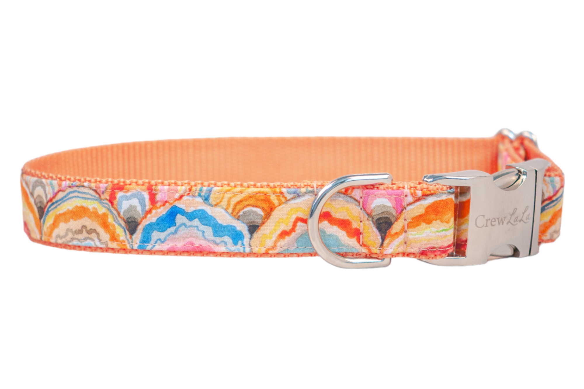 Sunrise Shells Bow Tie Dog Collar - Crew LaLa