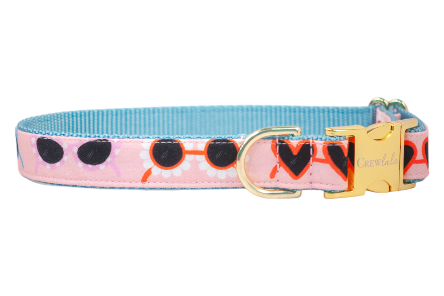 Cute Shades Belle Bow Dog Collar - Crew LaLa