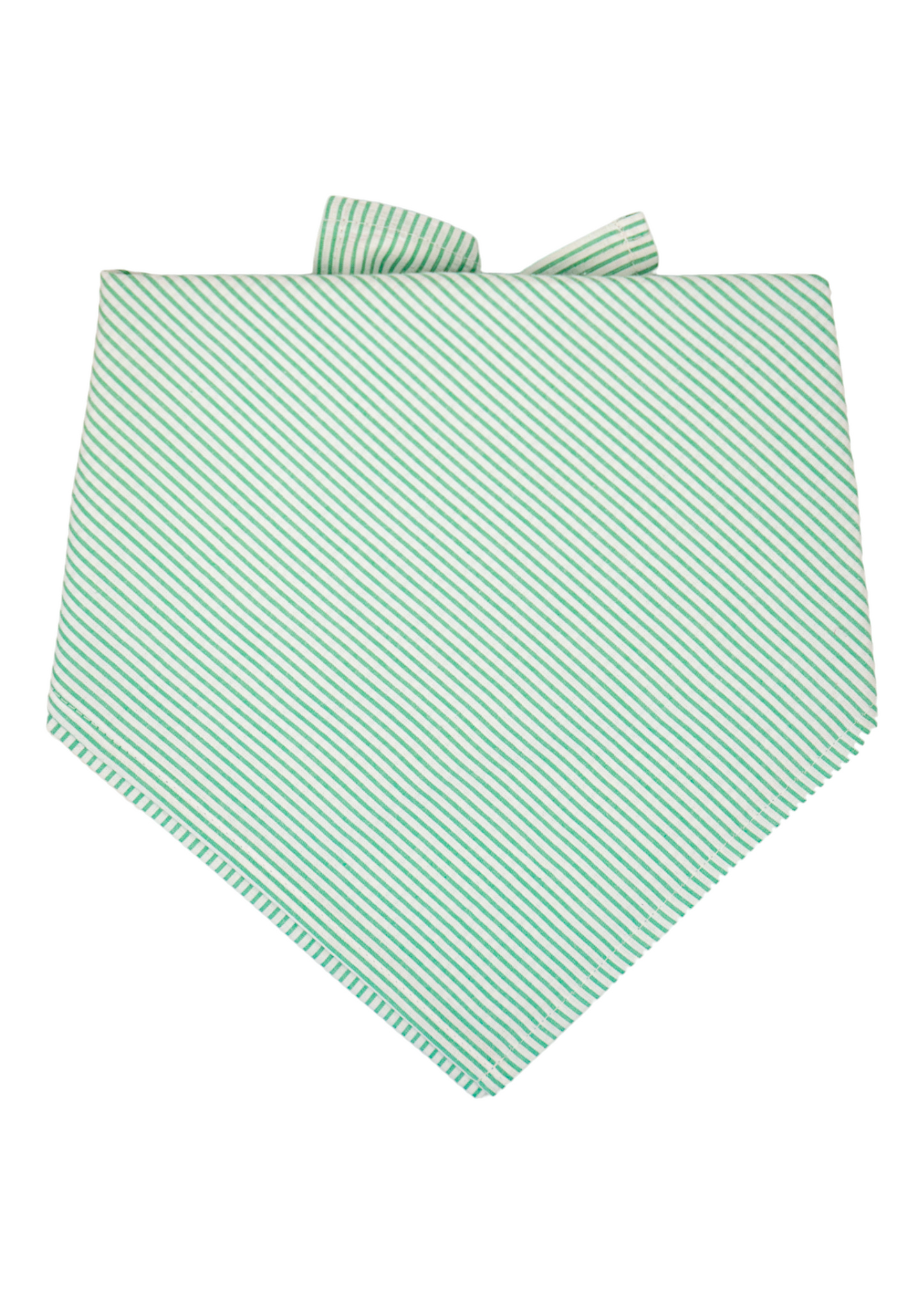 Full Court Green Seersucker Dog Bandana - Crew LaLa