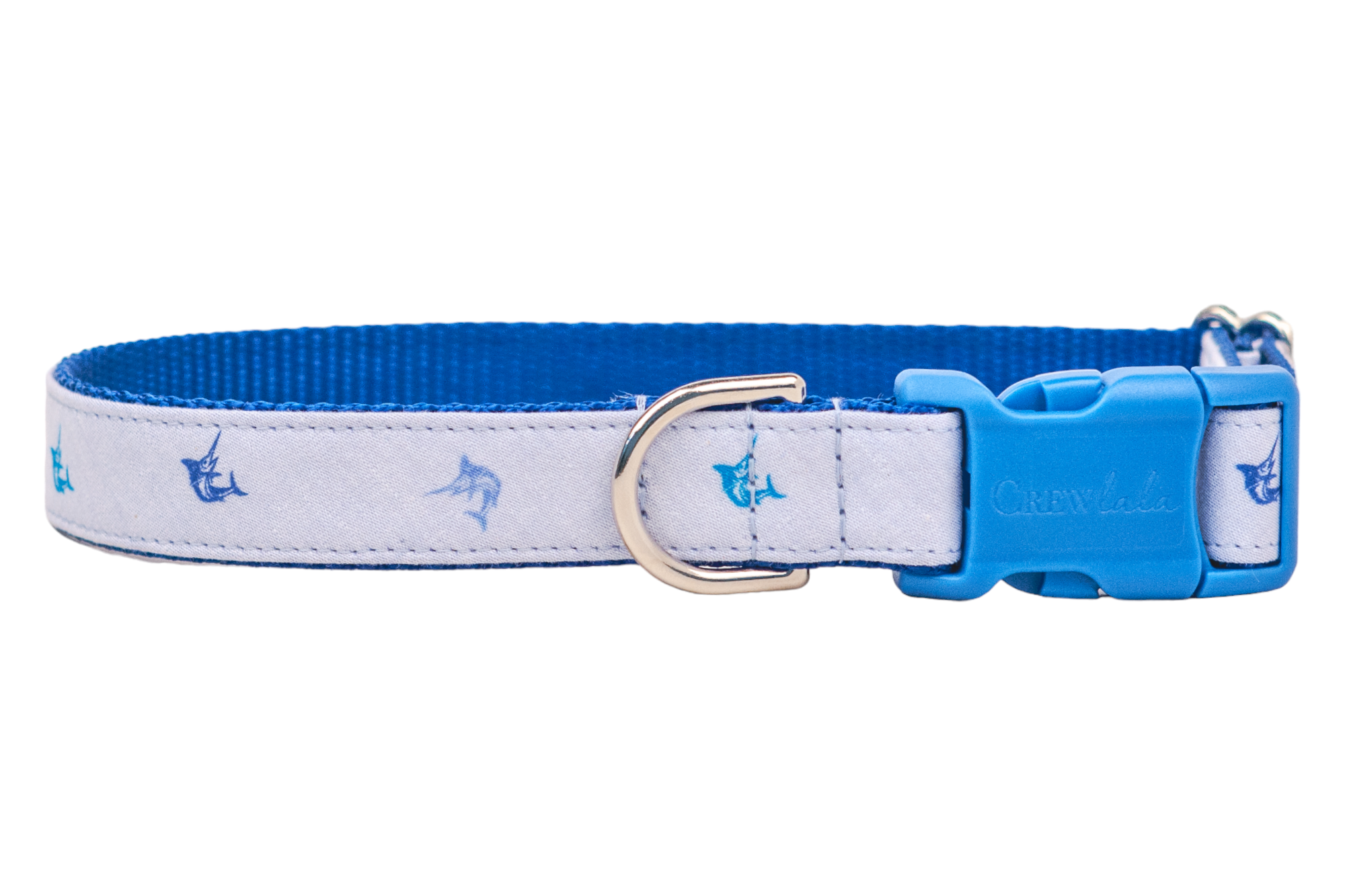 Blue Marlin Bow Tie Dog Collar - Crew LaLa