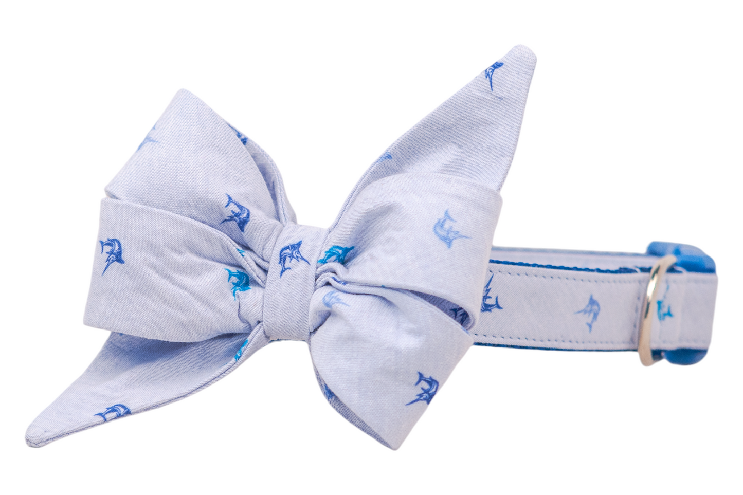 Blue Marlin Belle Bow Collar - Crew LaLa