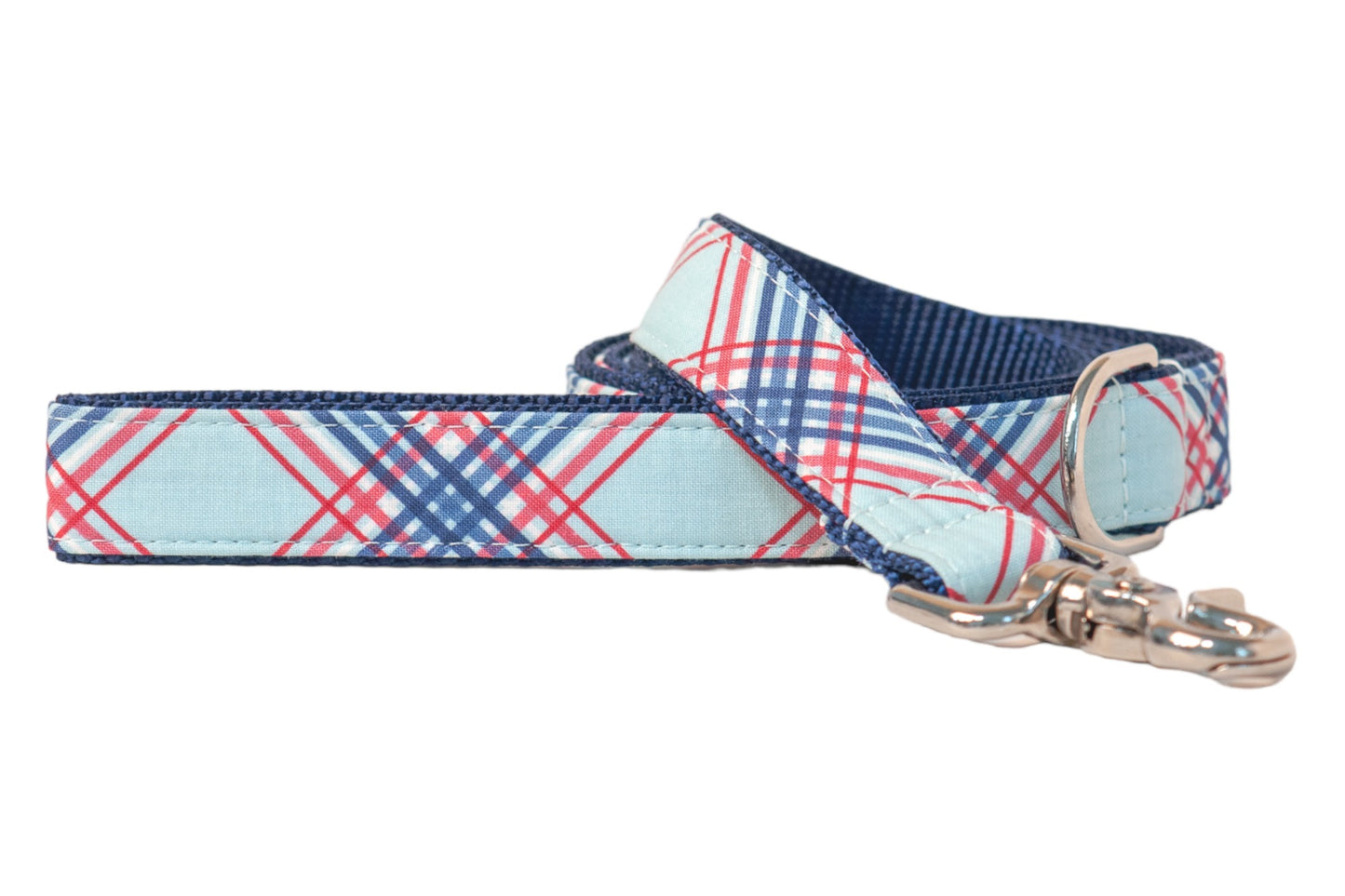 Surfside Plaid Dog Leash - Crew LaLa