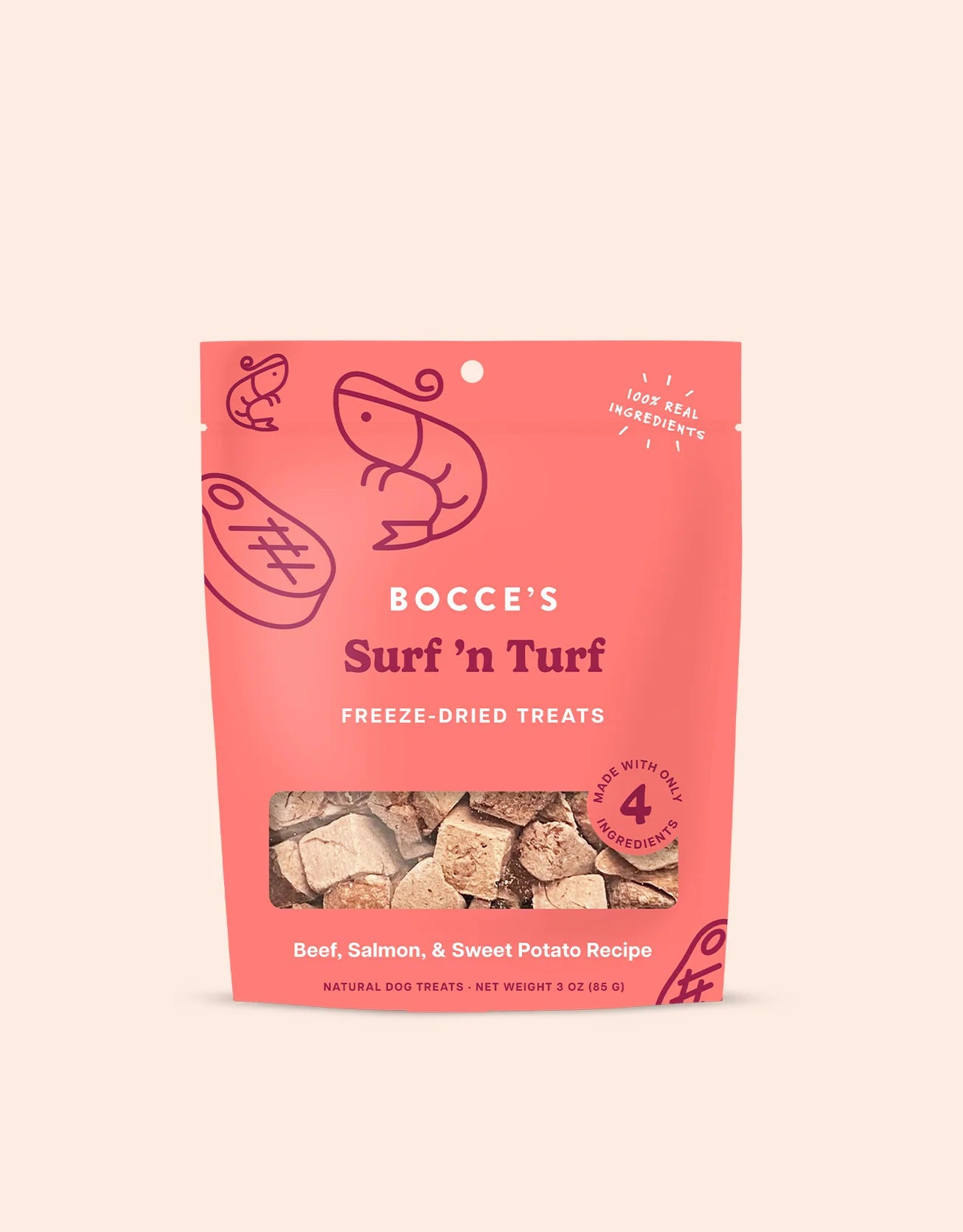 Bocce's "Surf & Turf" Freeze-Dried Dog Treats - Crew LaLa