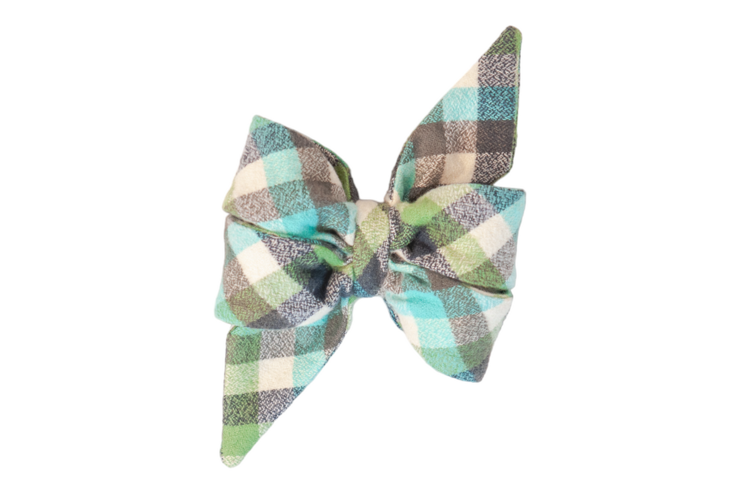 Tucker Flannel Belle Bow - Crew LaLa