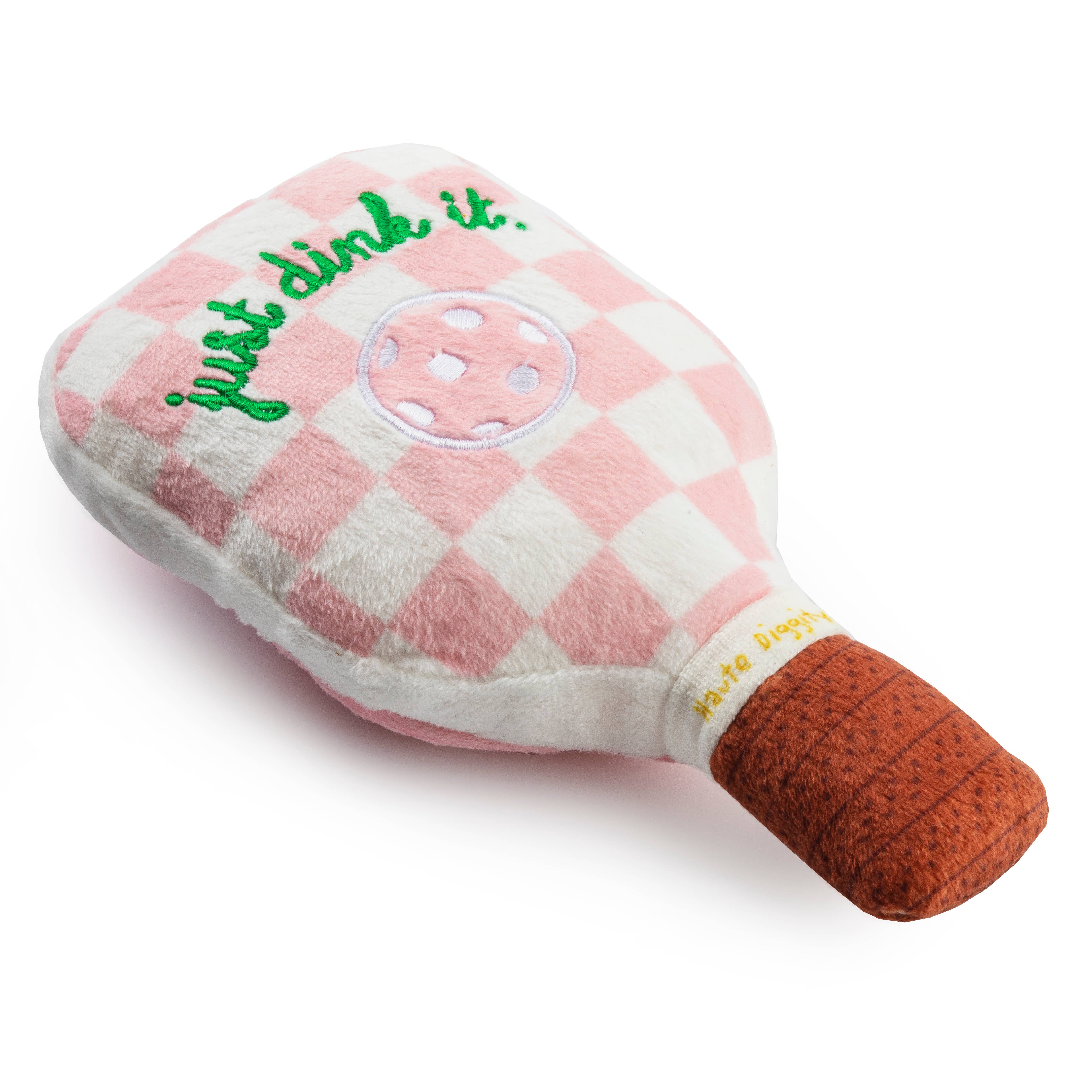 Pink Checker Pickleball Paddle by Haute Diggity Dog - Crew LaLa