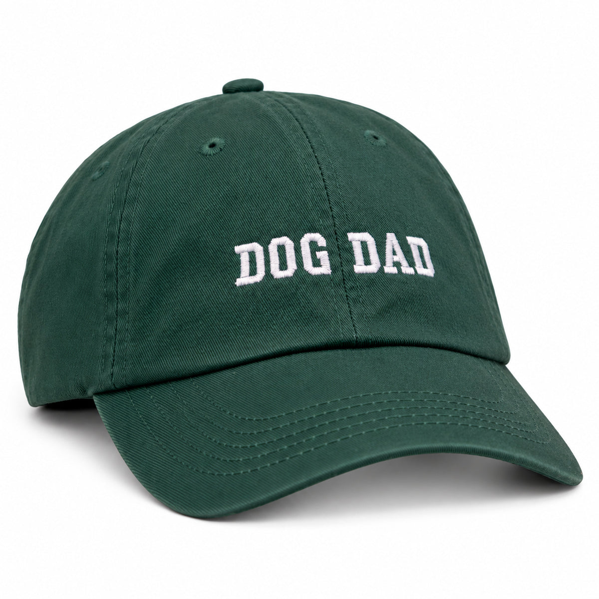 Forest Green Dog Dad Hat – front view
