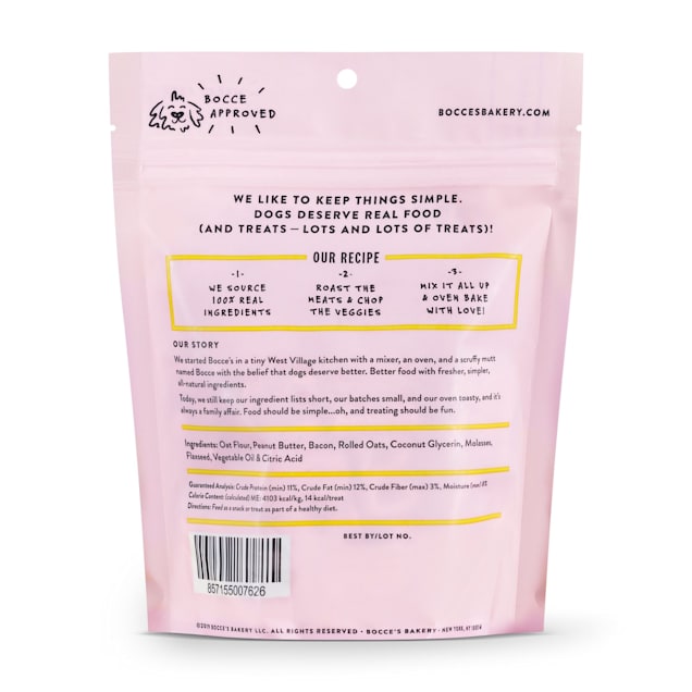 Bocce's "Bac'n Nutty" Soft & Chewy Dog Treats - Crew LaLa