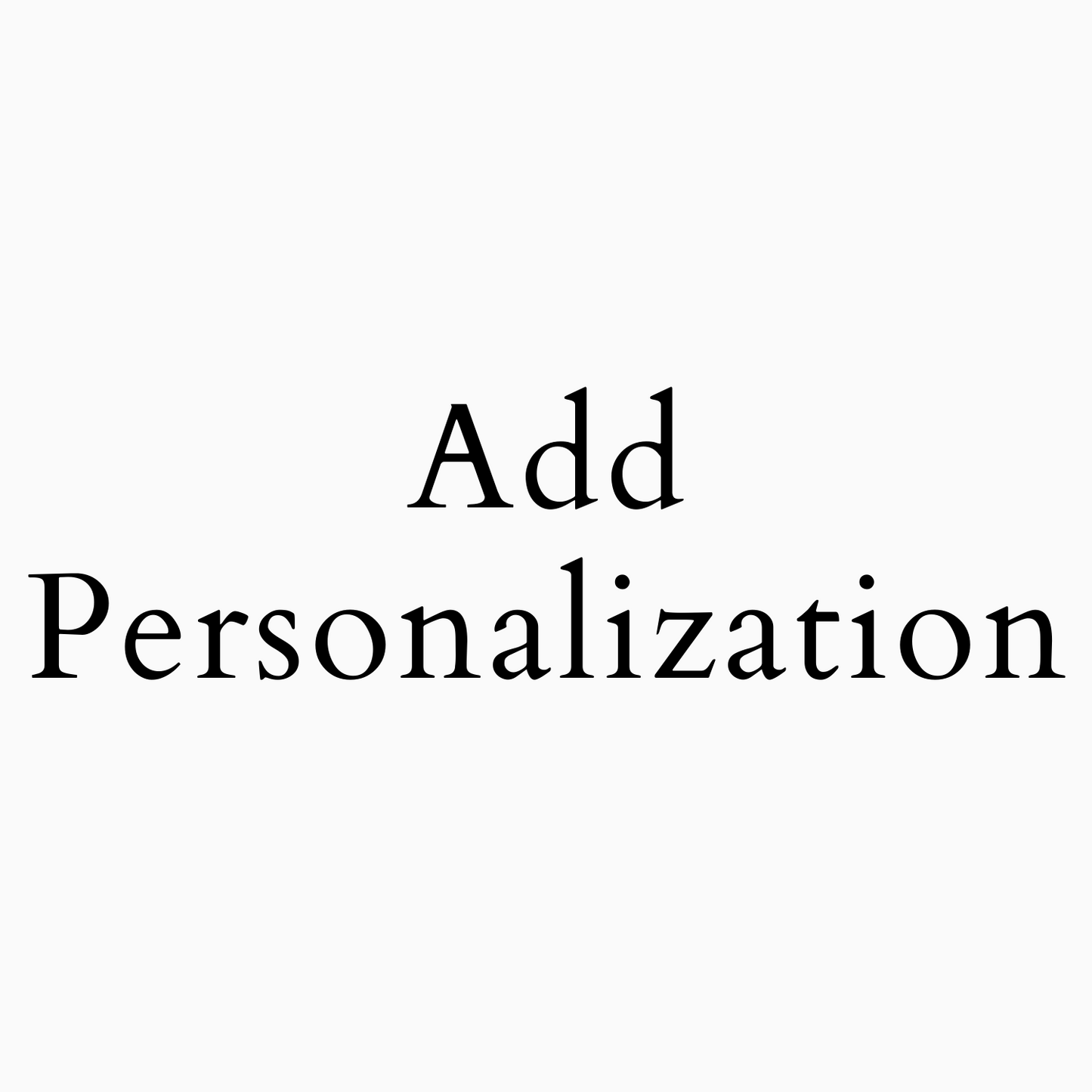 Add Personalization (+$15) - Crew LaLa