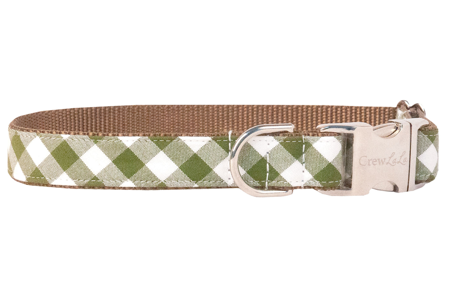 Avocado Check Bow Tie Dog Collar - Crew LaLa