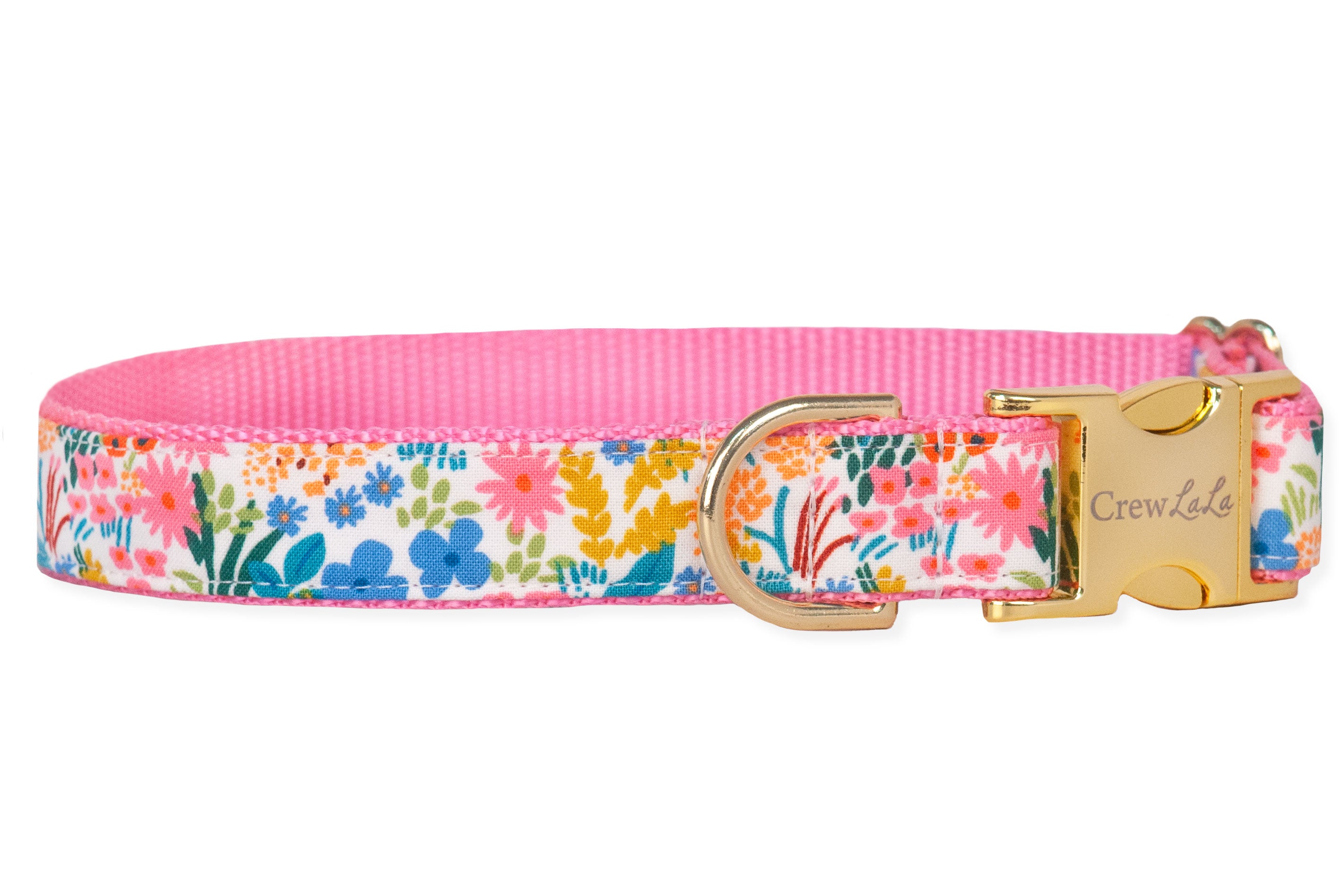 Ditsy Floral Belle Bow Dog Collar - Crew LaLa