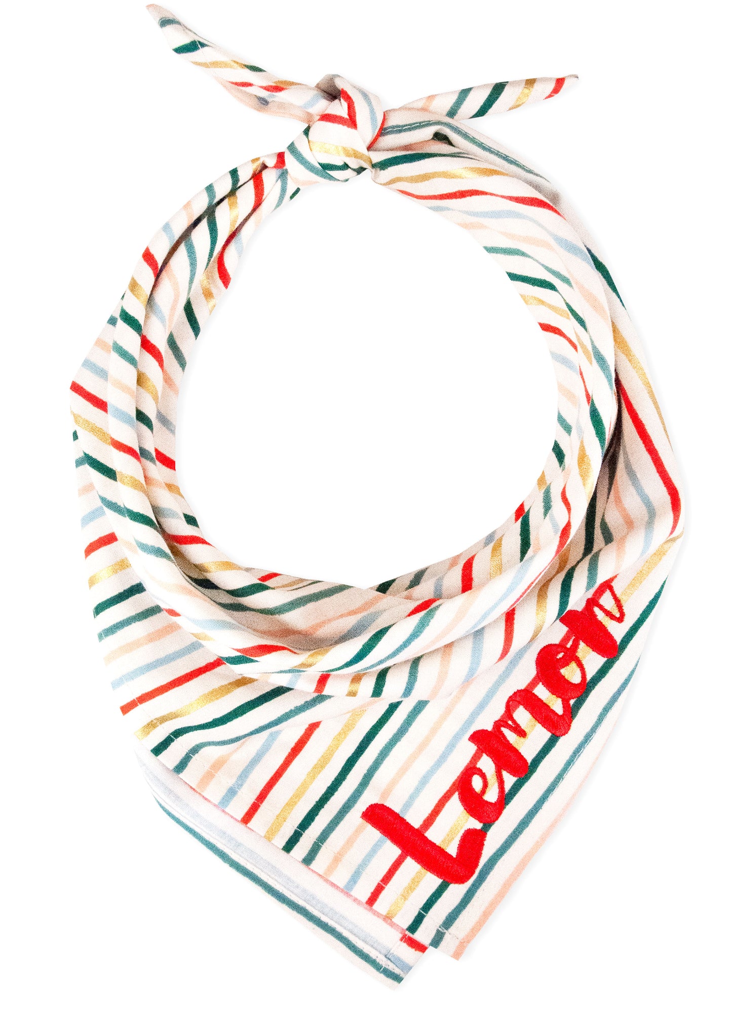 Festive Stripe Dog Bandana - Crew LaLa