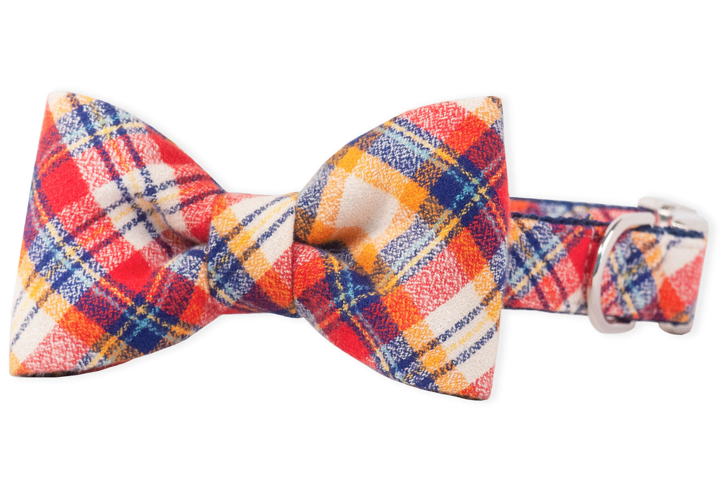 Fireside Flannel Bow Tie Dog Collar - Crew LaLa