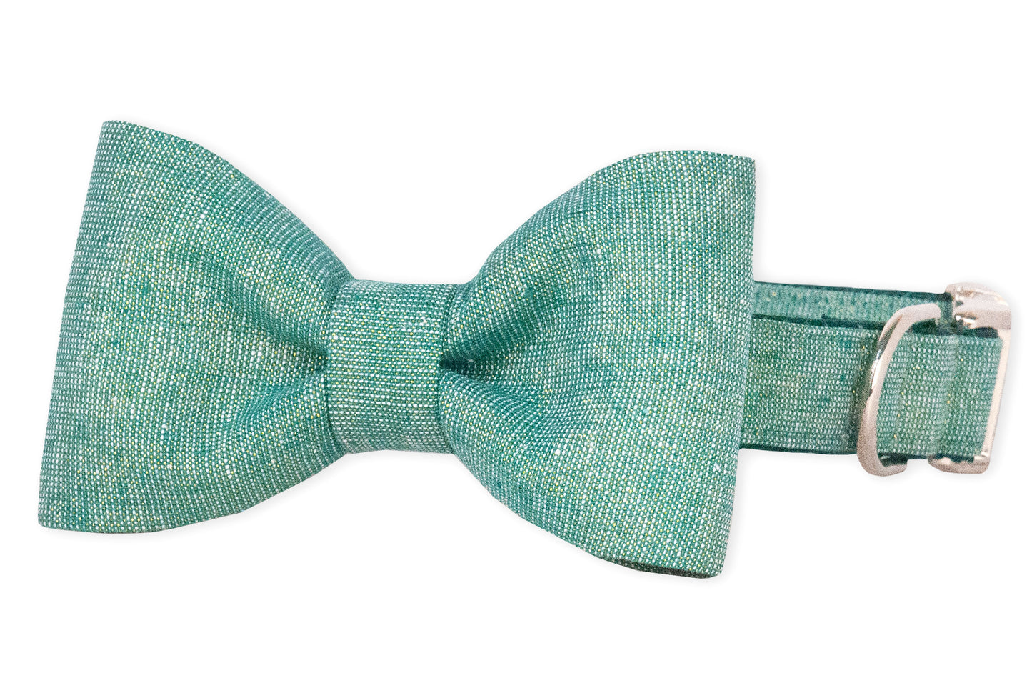 Green Glitter Bow Tie Dog Collar - Crew LaLa