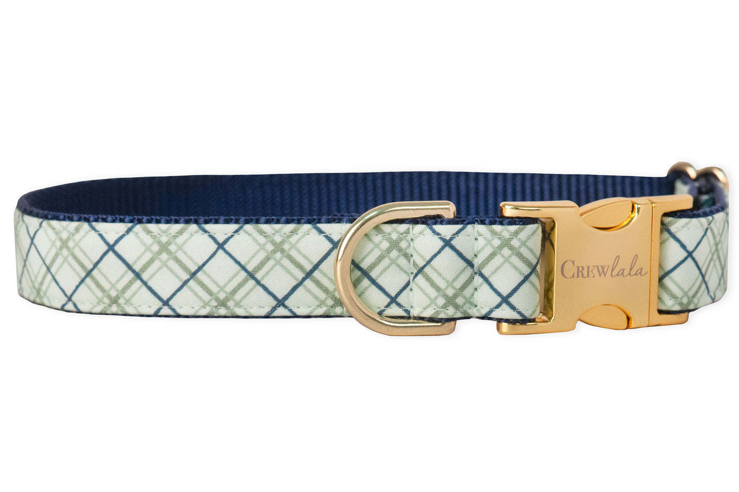 Harvey Plaid Belle Bow Dog Collar - Crew LaLa