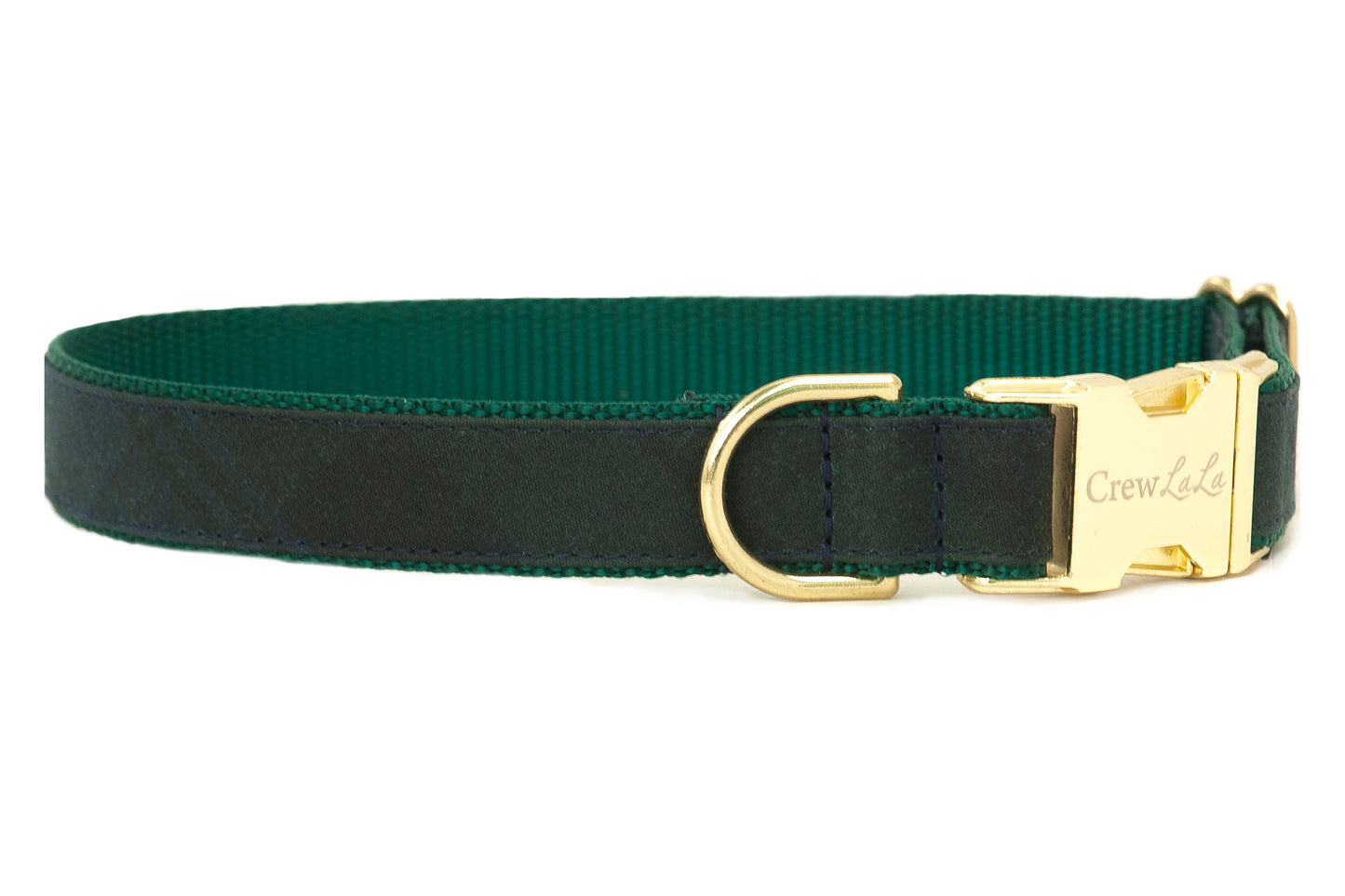 Nightfall Plaid Waxed Cotton Dog Collar - Crew LaLa