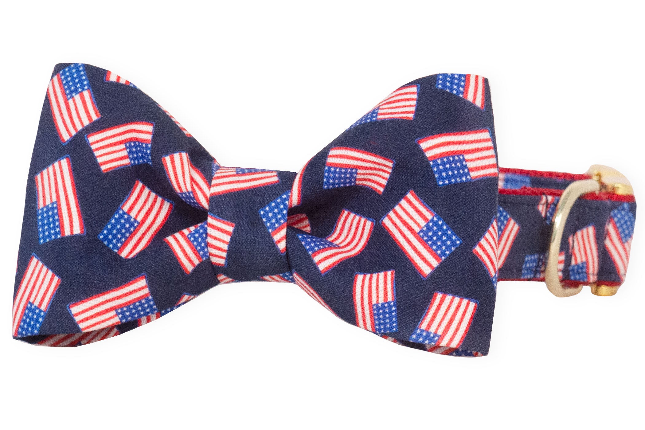 Ole Glory Bow Tie Dog Collar - Crew LaLa
