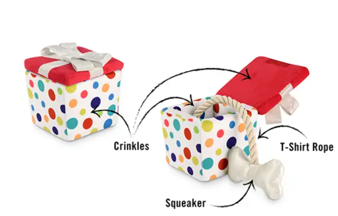 Party Time Collection - Pawfect Present Dog Toy - Crew LaLa