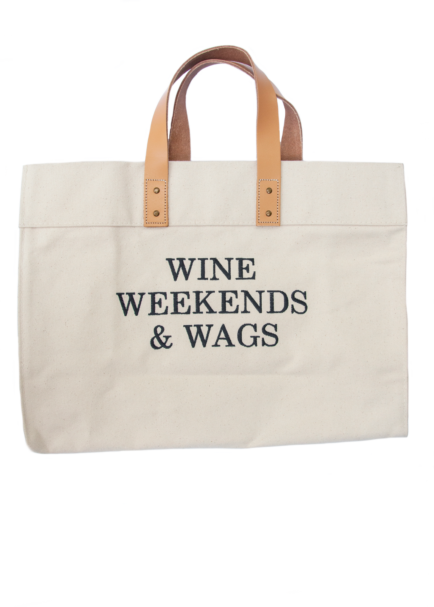 Wine, Weekends & Wags Tote Bag - Three Styles! - Crew LaLa