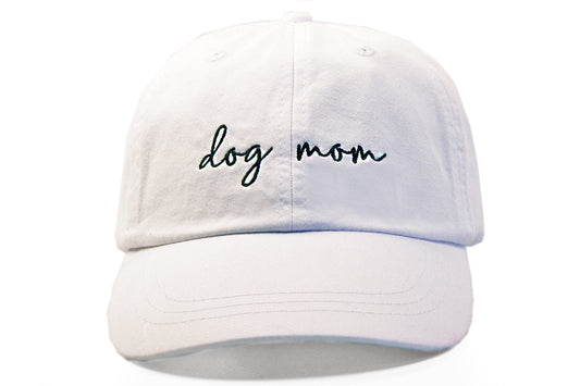 White Dog Mom Hat - Crew LaLa