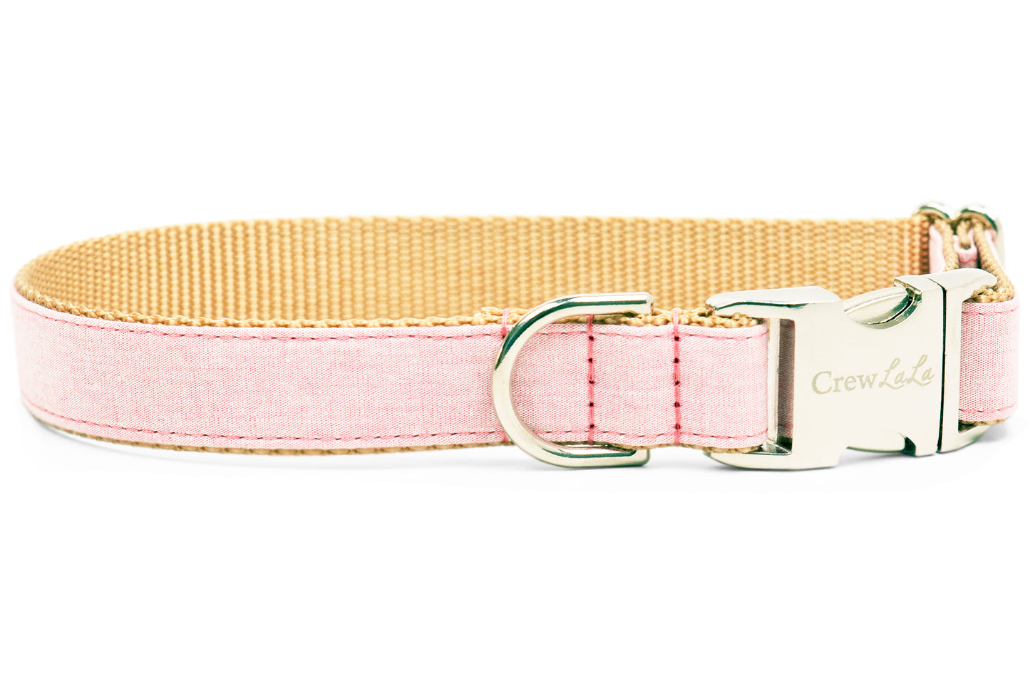 Rose Water Linen Belle Bow™ Dog Collar - Crew LaLa