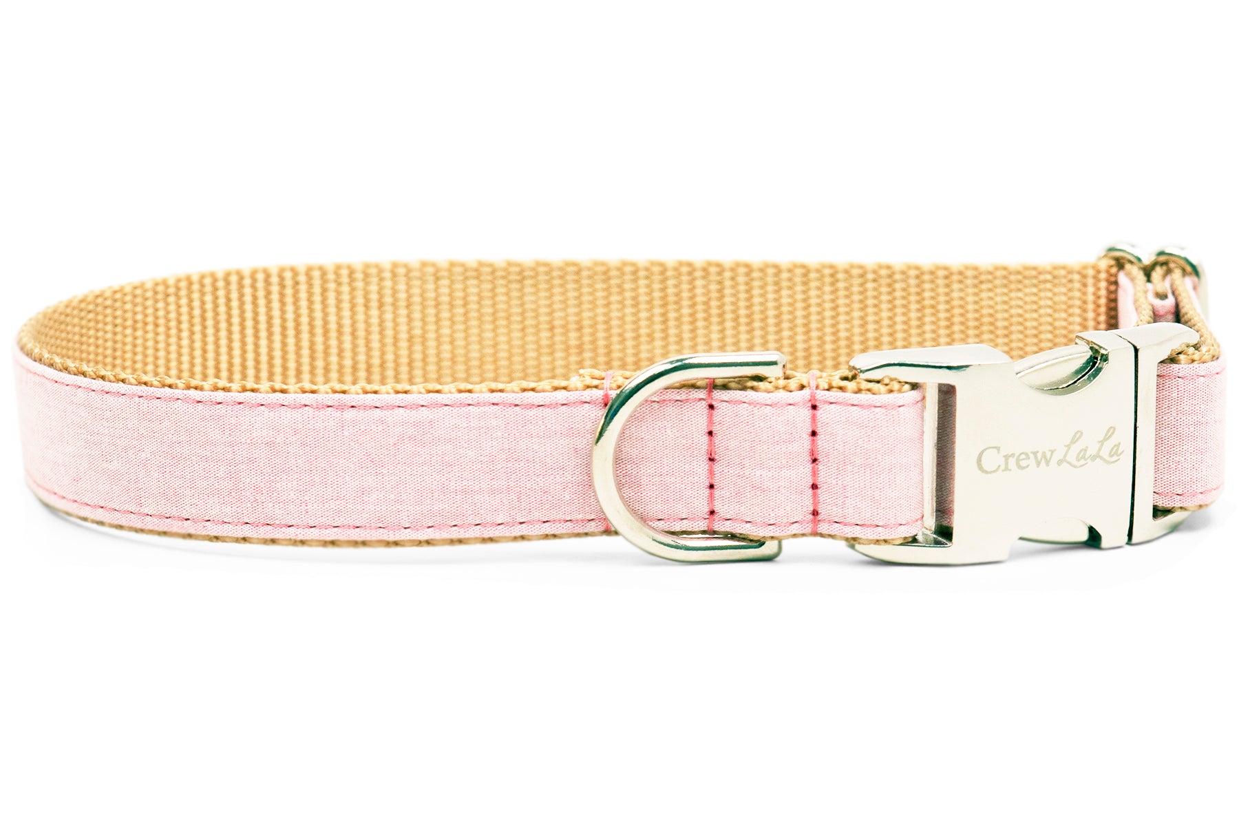 Rose Water Linen Belle Bow™ Dog Collar - Crew LaLa