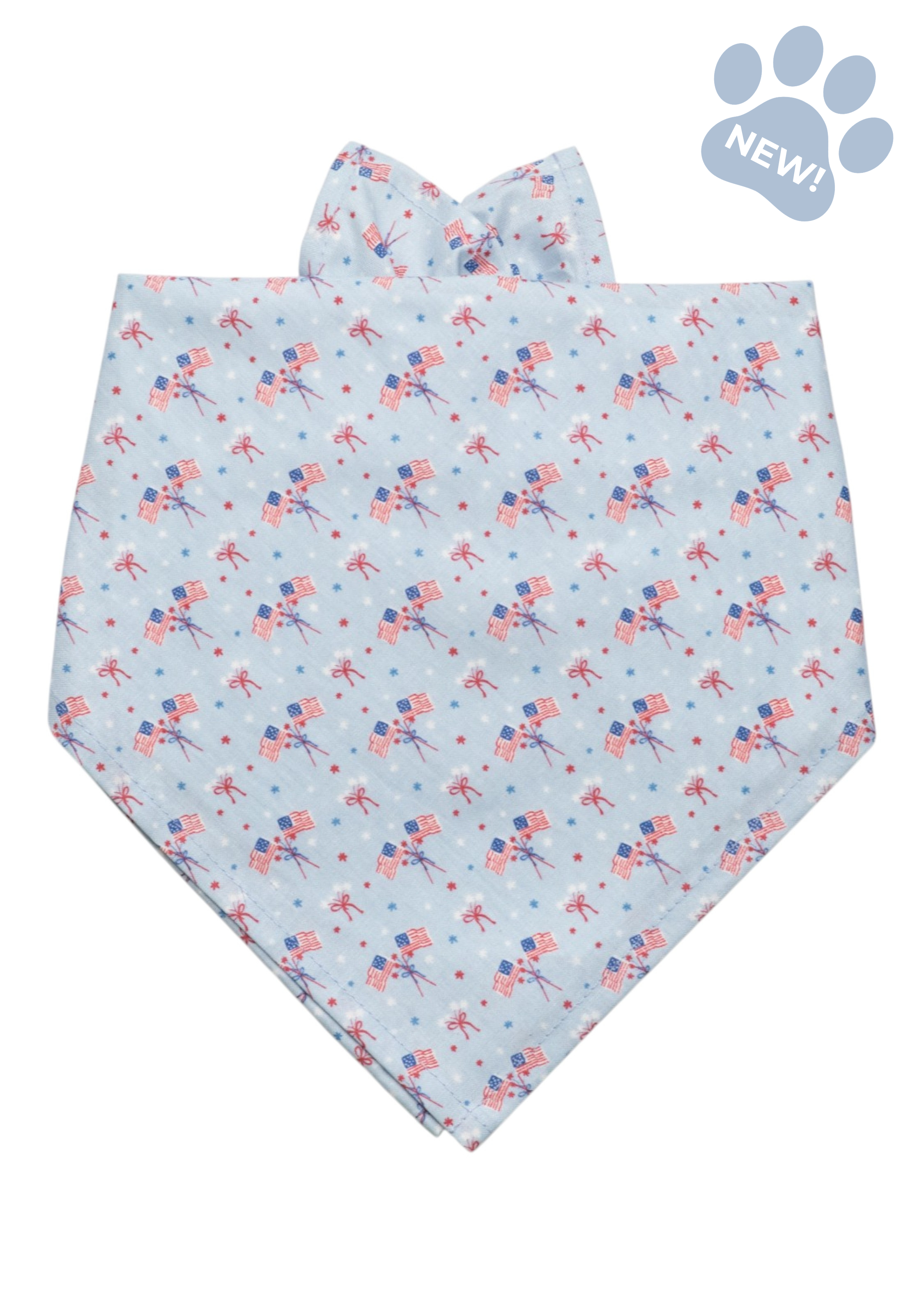 Patriotic Parade Dog Bandana - Crew LaLa